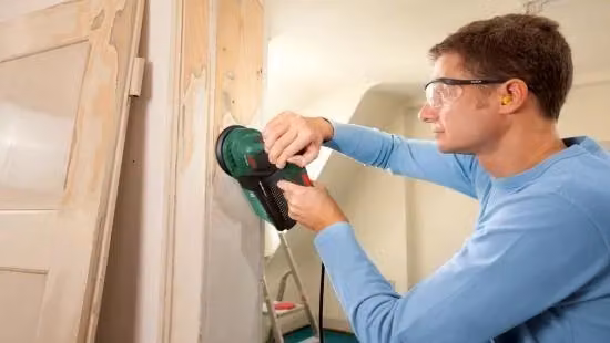 Bosch PEX 300 AE Levigatrice orbitale con velocità regolabile e sistema microfiltro, Nero Verde – 2