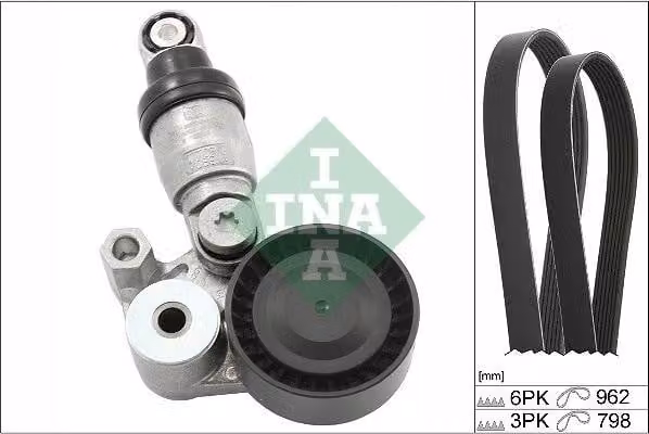 Set di cinghie trapezoidali raccolte