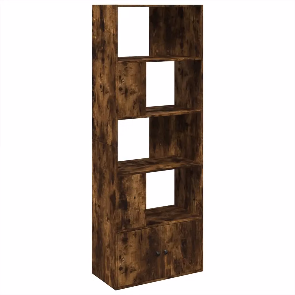 Libreria moderna vidaXL in legno marrone con pannello posteriore L: 70 cm, P: 36 cm, H: 189 cm – 2