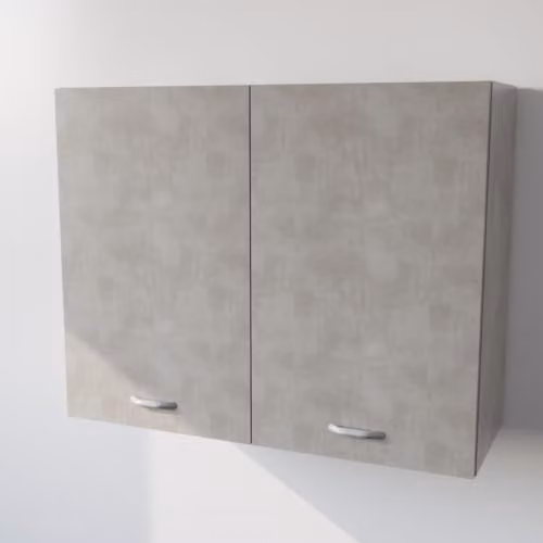 Calandrelli Pensile Cucina H 80 L 70 P 33 cm Cemento 2 Ante