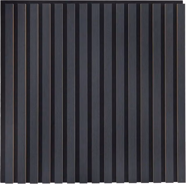 Set di 8 pannelli da parete Design In effetto legno color antracite, L: 60,5 cm x H: 60,5 cm, Spessore: 1,9 cm – 1