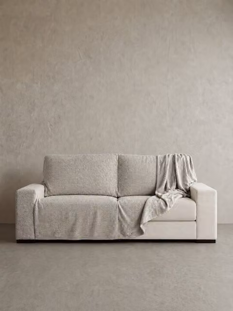 Fodera per divano a 2 posti Coven Kenay Home, Jacquard grigio, Larghezza: 180 cm