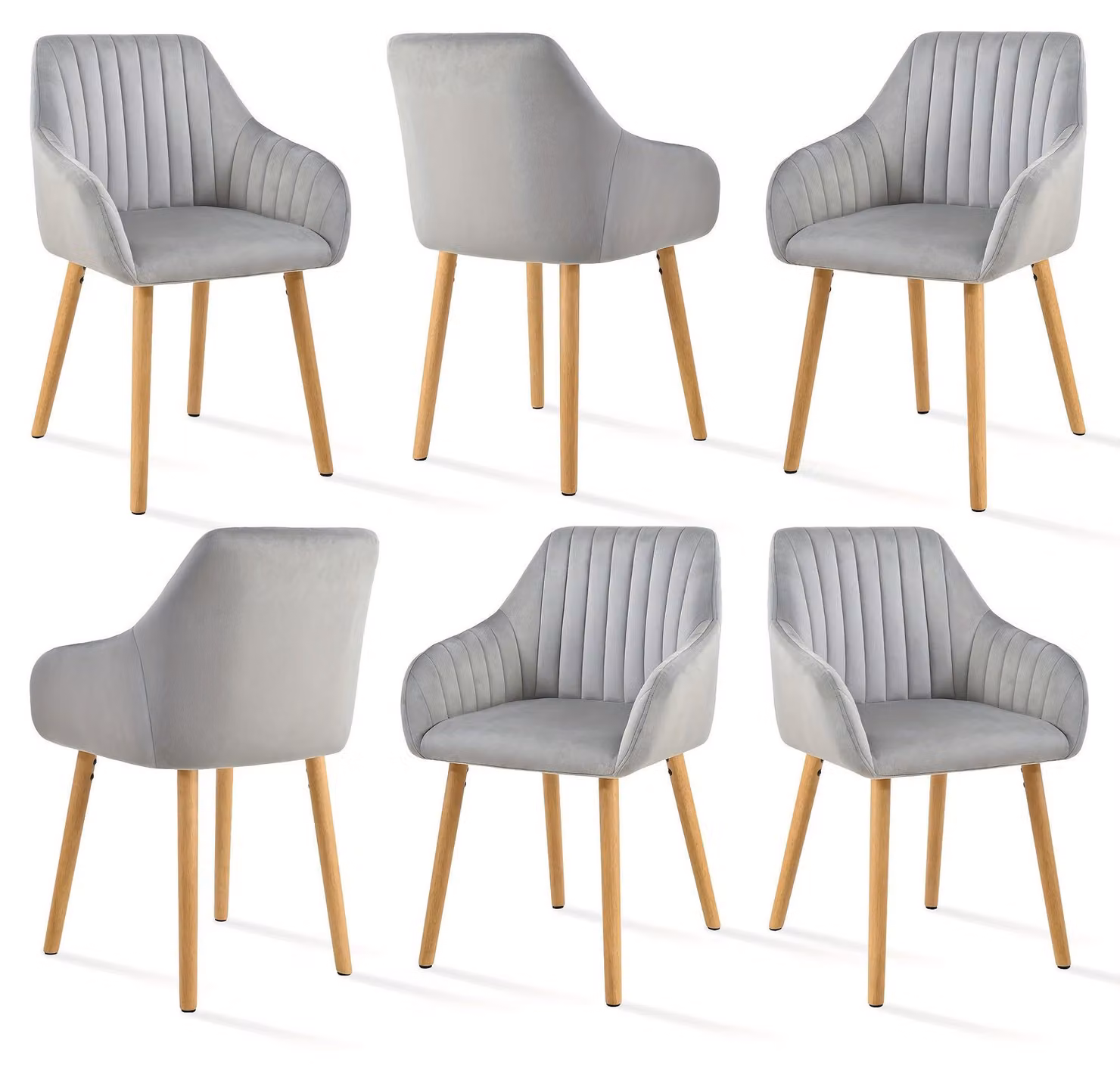 Set di 2/4/6 sedie da pranzo minimaliste