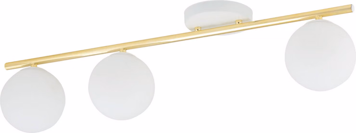 Lampada da soffitto Emibig 3xE14 10W MONZA con 3 paralumi bianchi 1253/3