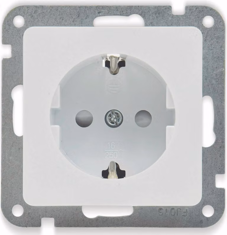 Presa da incasso DELPHI con protezione tattile 250V 16A Bianco
