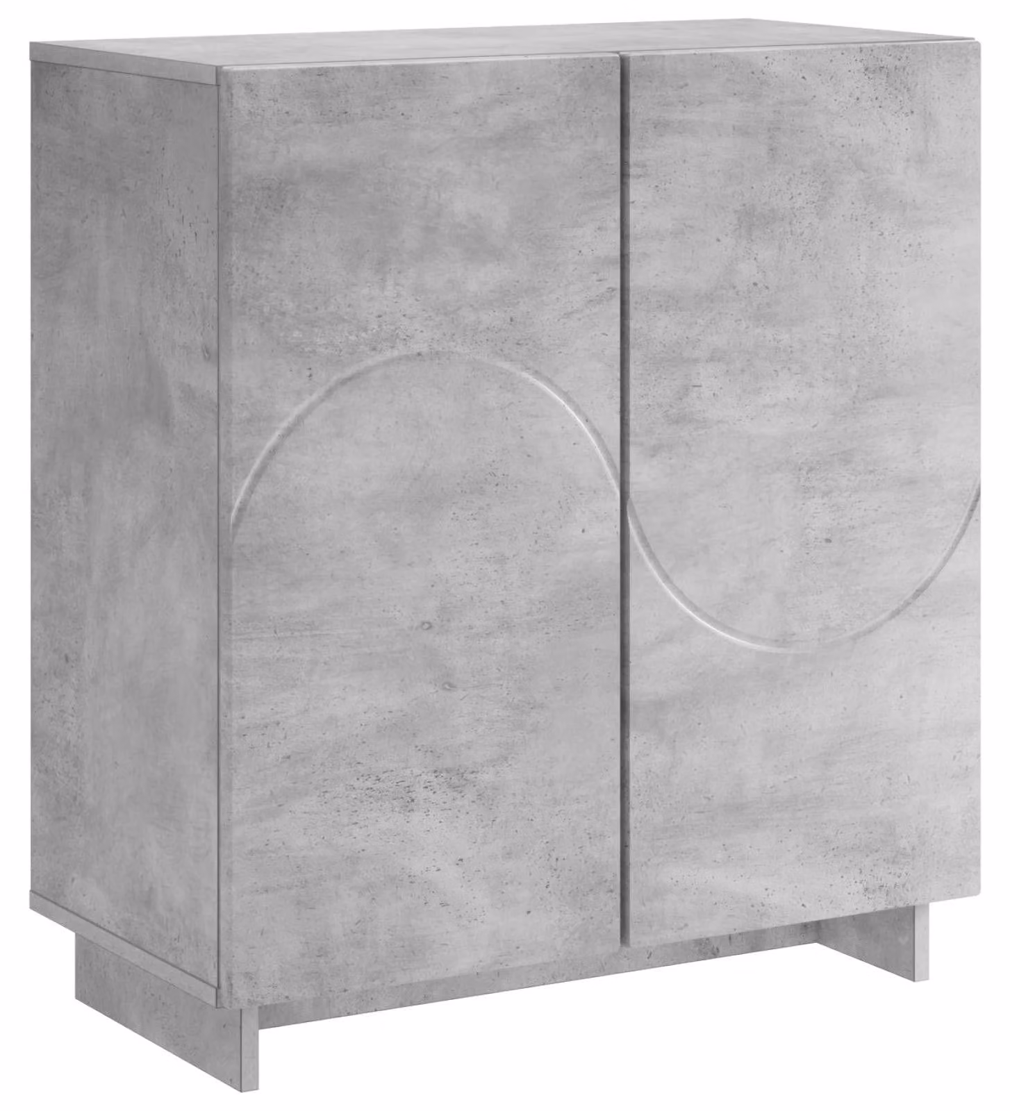 Mobile contenitore "Betongrau", dimensioni 67 x 34,5 x 75 cm, realizzato in materiale composito di legno
