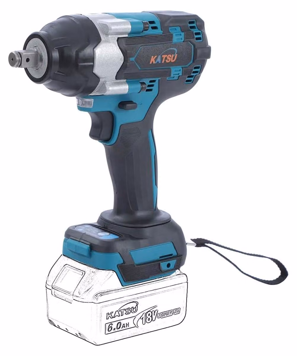 Avvitatore a percussione brushless - 21 V - Coppia di 580 Nm - Attacco quadrato da 1/2 pollice - Alluminio e plastica