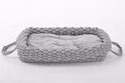 Letto per cani dal design animalier, cesto per cani in maglia, cuscino per cani, robusto, piccolo, grande