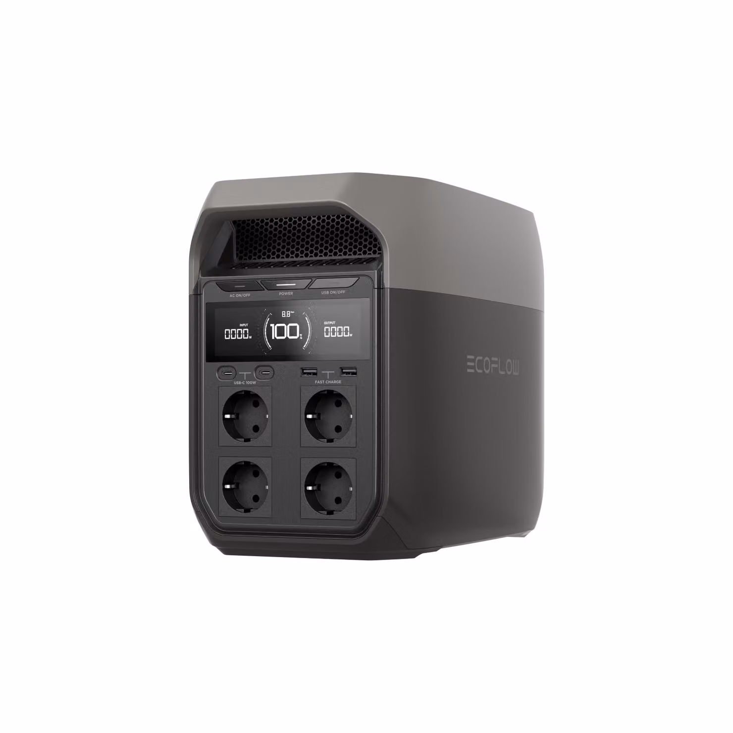 EF ECOFLOW DELTA 3 Stazione di ricarica portatile, generatore solare da 1024 Wh, batteria LiFePO4, ricarica rapida da 0 a 70% in 30 minuti, espandibile fino a 5 kWh