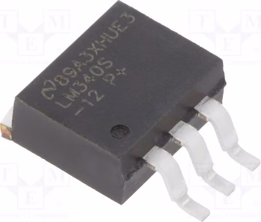 1x IC: Regolatore di tensione 1,5A, 12V, linea stabilizzata (non regolabile), SMD LM340S-12/NOPB