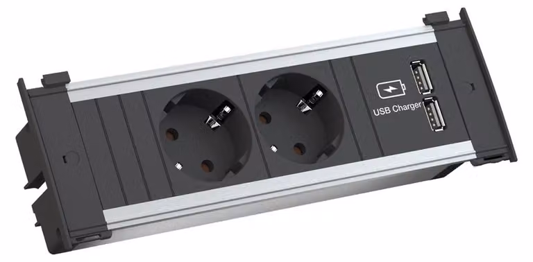 BACHMANN unità di presa KAPSA S 2-fold 2x USB