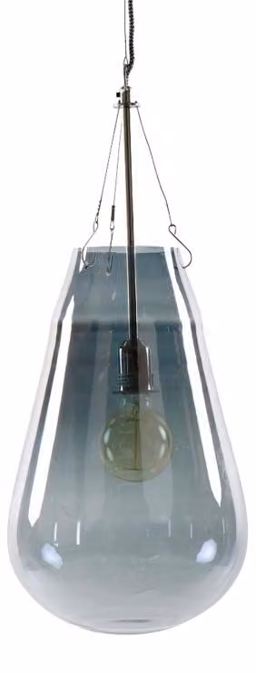 Lampada a sospensione Pomax Bullia, grigia, diametro 30 cm, altezza 69 cm