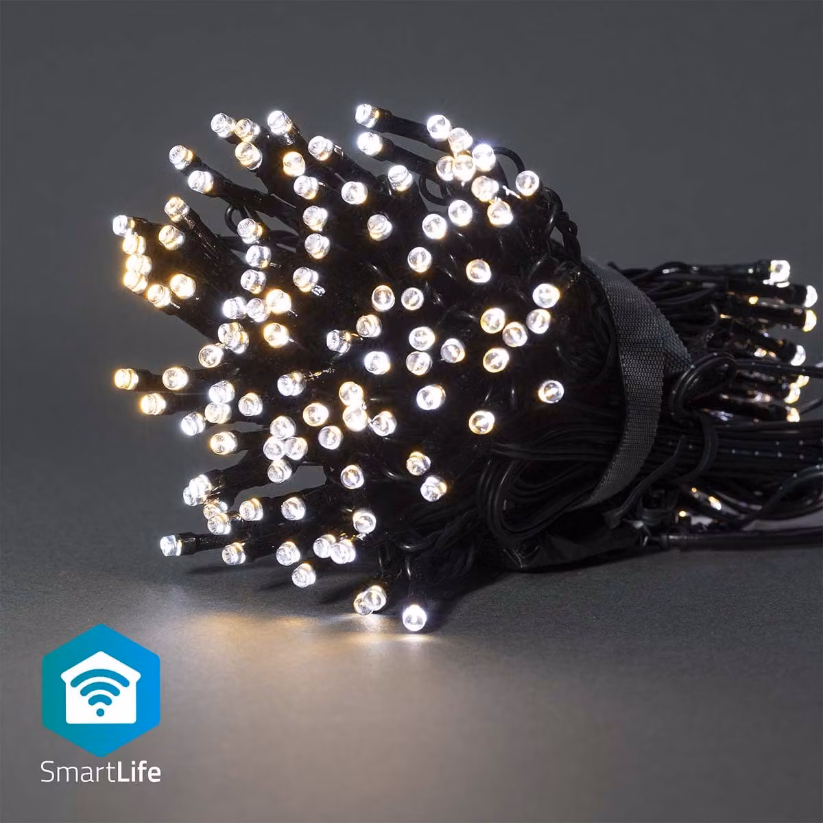 Nedis SmartLife - Stringa - Wi-Fi - Bianco caldo o freddo - 100 LED - 10,0 m - Android / IOS