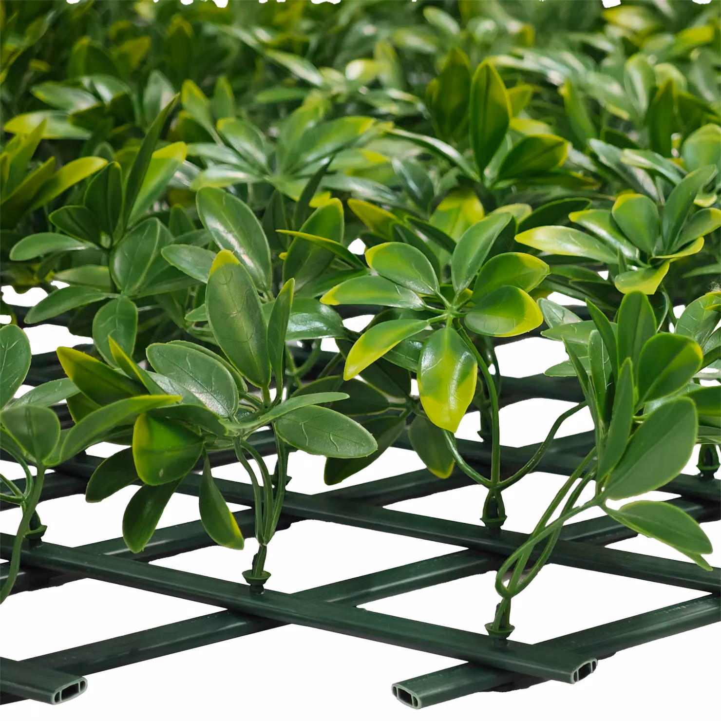 Siepe Artificiale Estensibile con Foglie di Schefflera Verde Vestiamo Casa Giardino H: 28 cm, L: 280 cm – 3