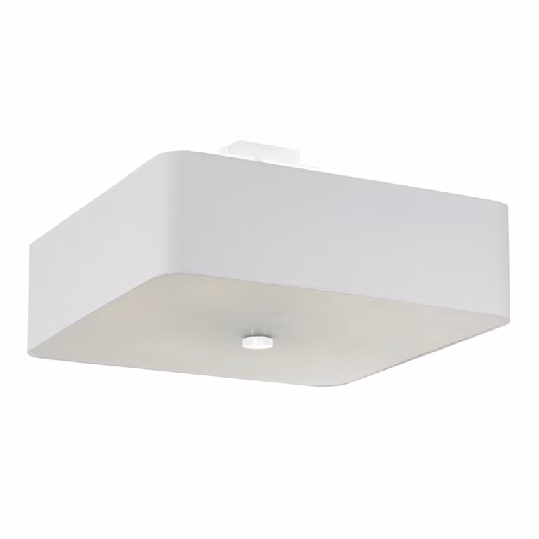 Lampada da soffitto LOKKO 45 bianco 5xE27 15W tessuto/vetro/acciaio 25x45x45cm Sollux Lighting