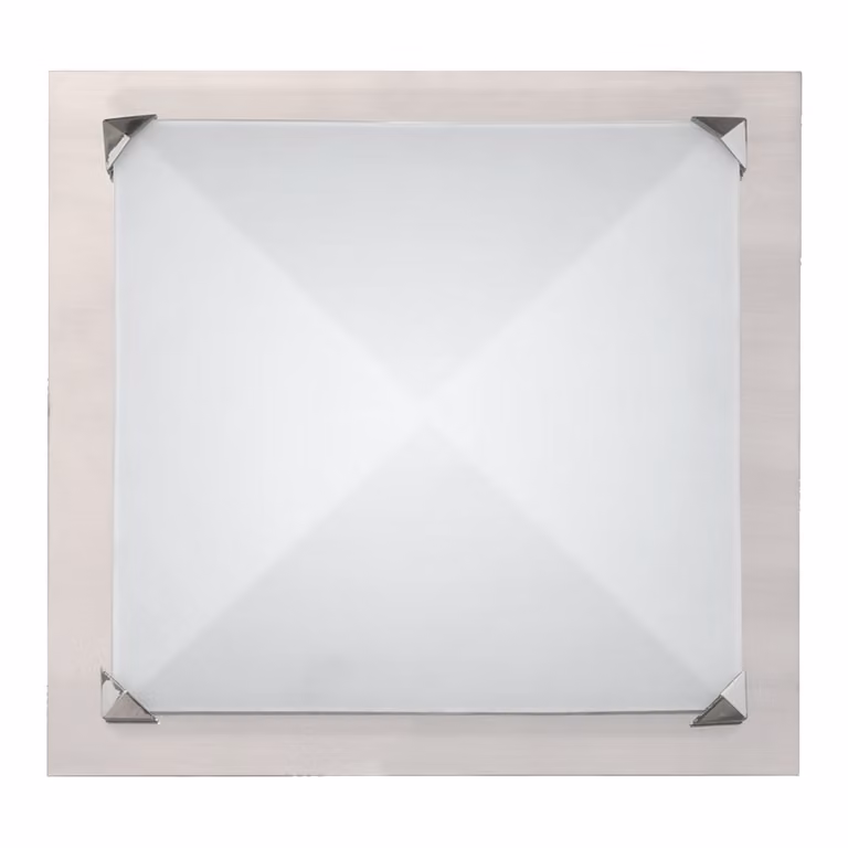 CARERA plafoniera 2xE27/40W, nichel satinato L: 370, H: 370, dimmerabile
