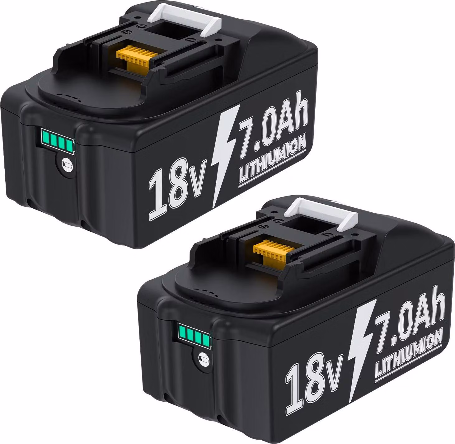 Batteria compatibile 18V per Makita, batteria di ricambio Li-Ion, beige, compatibile con BL1830/BL1860B