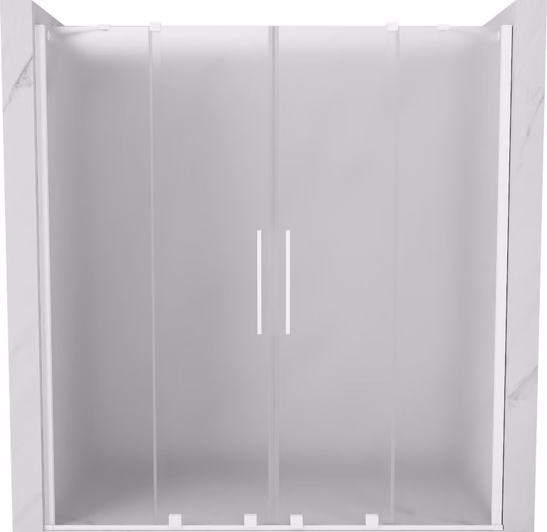 Mexen Velar Duo porta doccia scorrevole 170 cm, gelo, bianco - 871-170-000-32-20