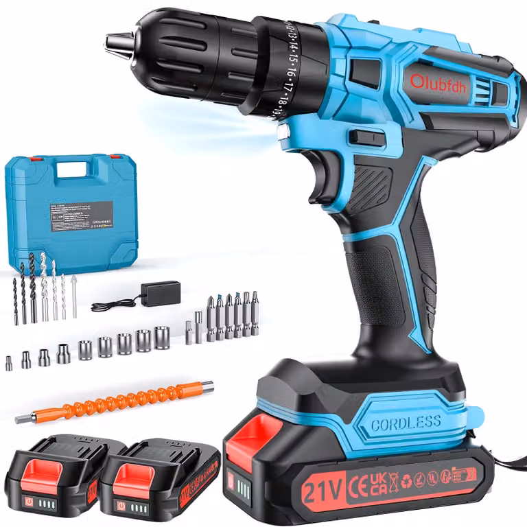 Avvitatore a batteria, 21V (blu)