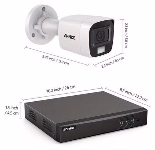 Sistema di sicurezza a 16 canali – Kit di videosorveglianza – Set di telecamere di sicurezza – Memoria da 4 TB – Visione notturna fino a 20 metri – Rilevamento tramite intelligenza artificiale
