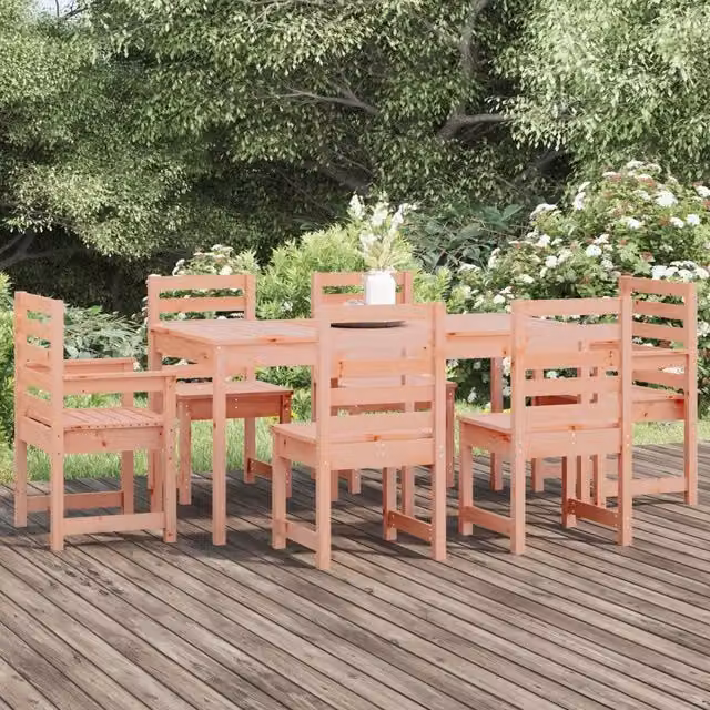 Set da Pranzo per Giardino 7 pz in Legno Massello di Douglas 3154712