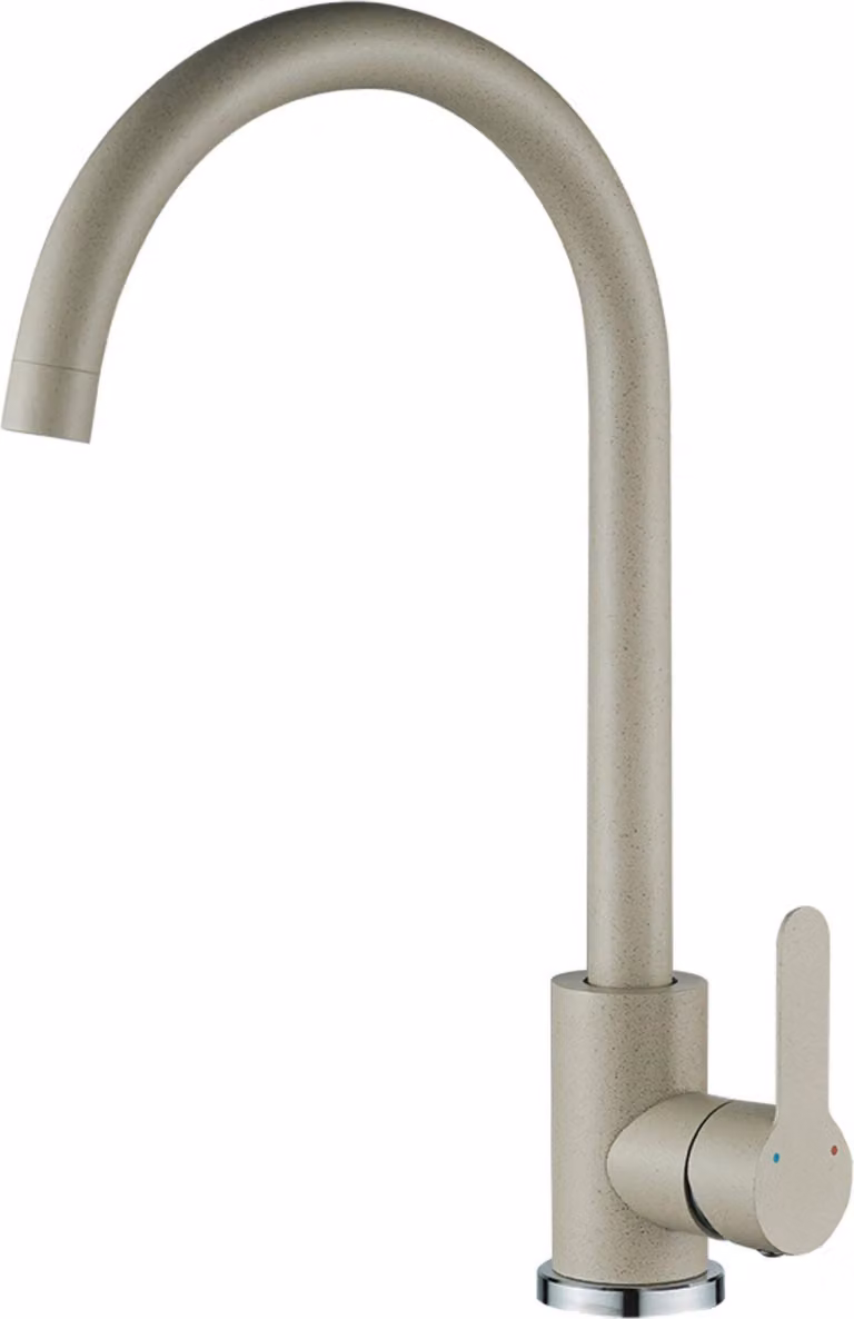 Rubinetto da cucina MONO beige con bocca a U