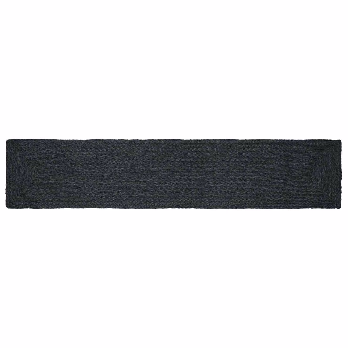 Tappeto da area vidaXL in juta intrecciata, colore grigio antracite, L 400 cm x P 60 cm