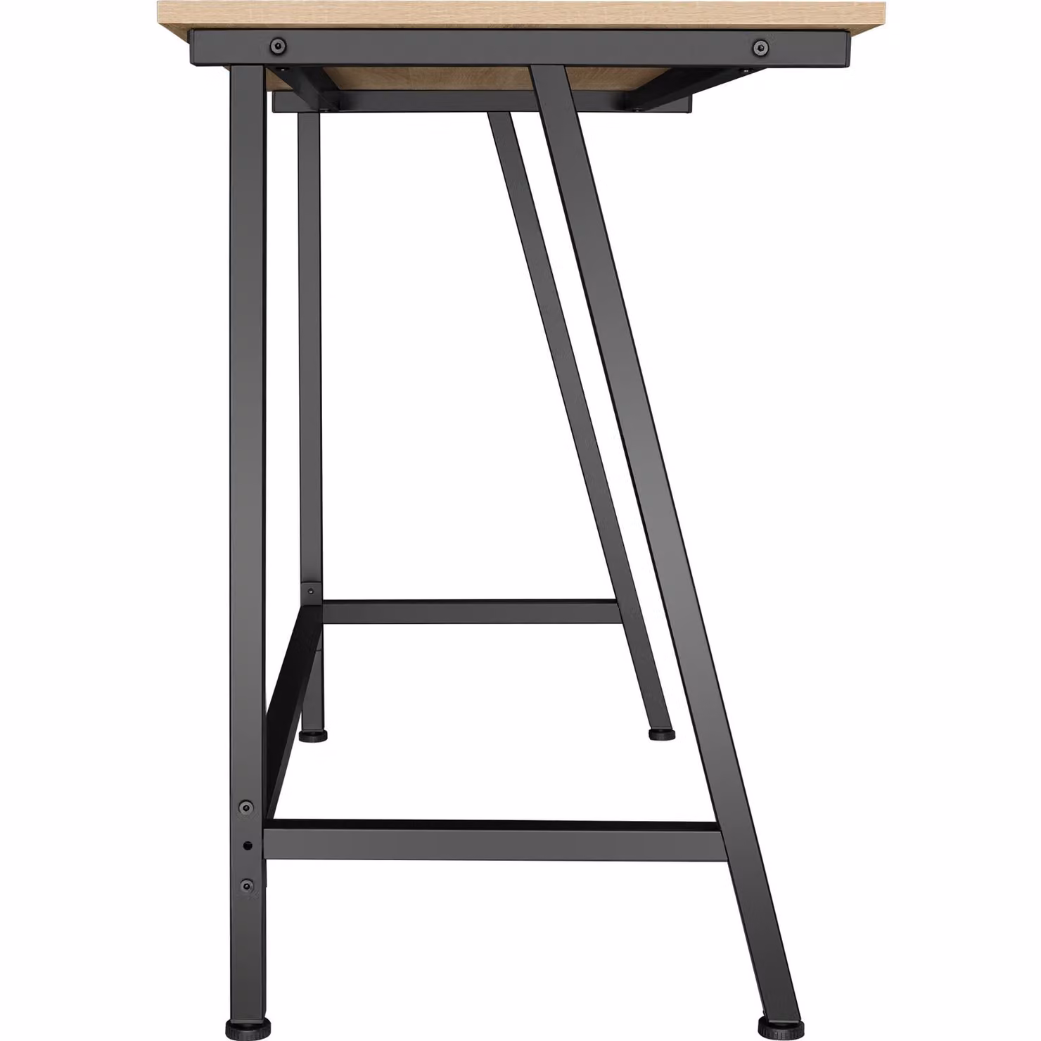Scrivania da scrittura TecTake in stile industriale con piano in legno rovere e struttura in metallo, L: 100 cm, P: 50 cm, H: 77 cm – 3