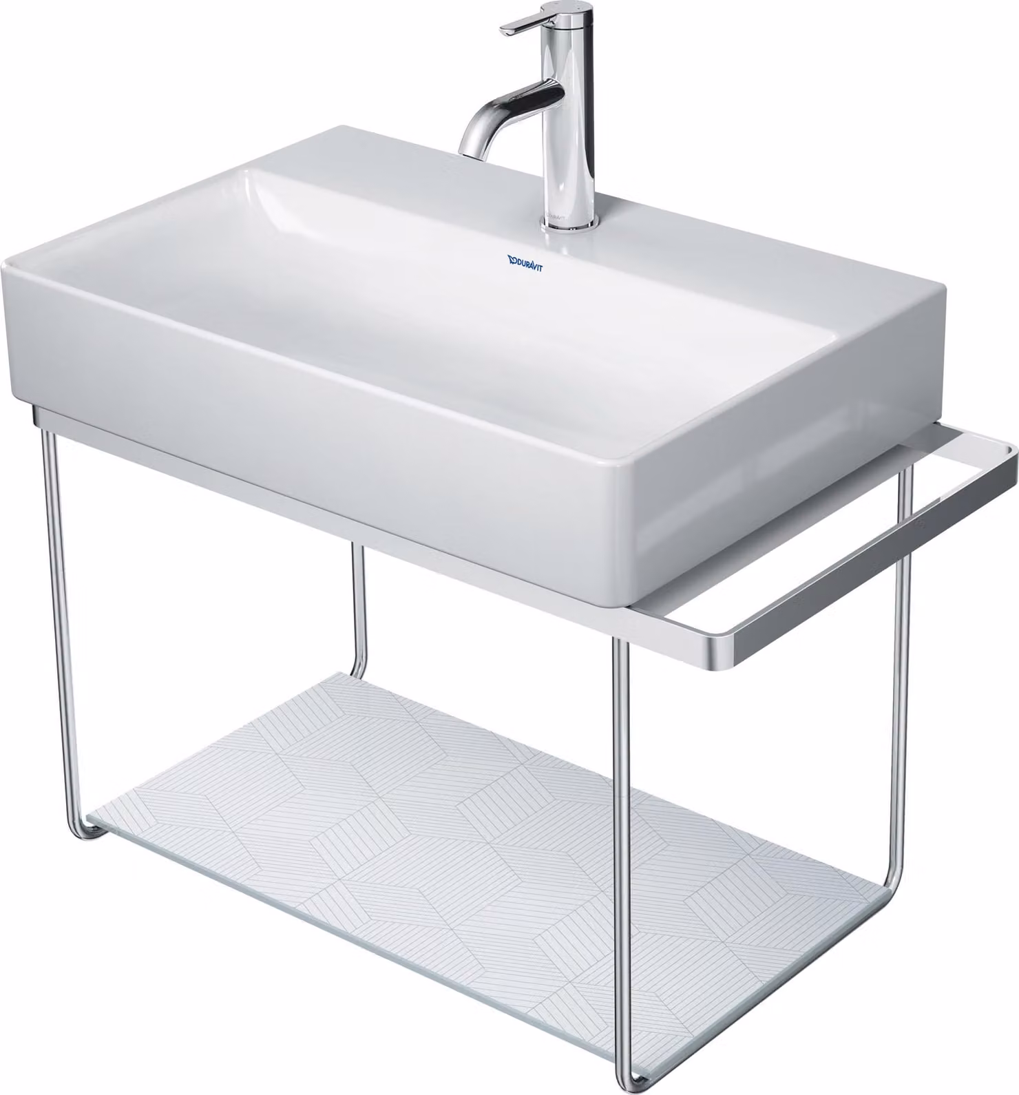Duravit DuraSquare console en métal 66,5x38,1cm, pour lavabo 235660, porte-serviettes, montage mural, 0031141000, 0031141000