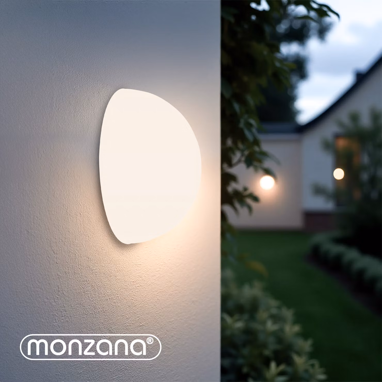 Set di 6 luci solari a LED Monzana bianche per giardino, balcone e terrazza con sensore crepuscolare e protezione IP44 – 2
