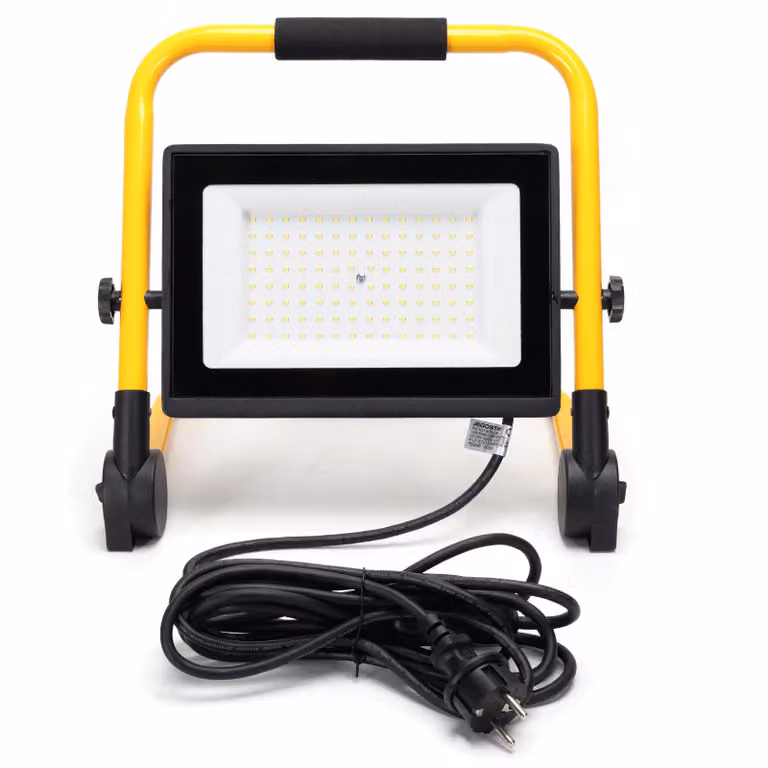 Aigostar LED faretto da cantiere 100W, 9000LM, luce da lavoro a LED con spina, cavo da 4M con interruttore, lampada da cantiere impermeabile IP65, 6500K