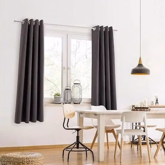 Set di 2 Tende Oscuranti Blumtal in Poliestere, Antracite, H 145 cm x L 140 cm