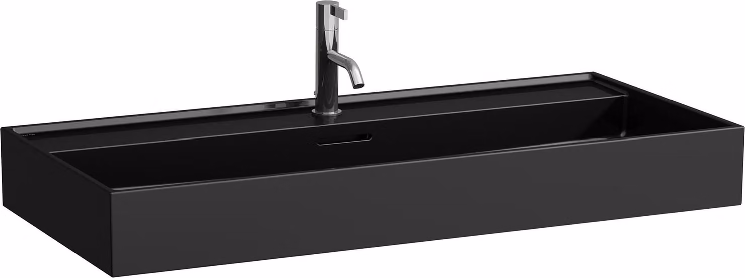 LAUFEN Kartell lavabo à encastrer, 3 trous pour robinet, avec trop-plein, 1000x460mm, H8103370201081, H8103370201081