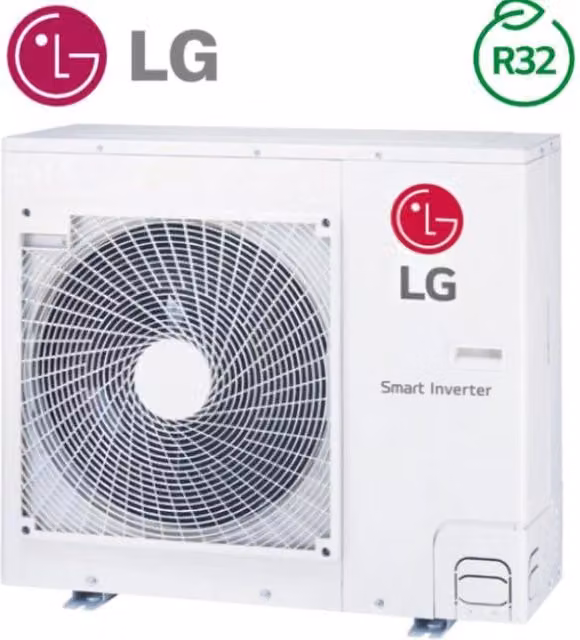 Unità Esterna LG MultiSplit MU5R30.U40 Penta Split con 5 attacchi, Colore Bianco, Classe Energetica A++