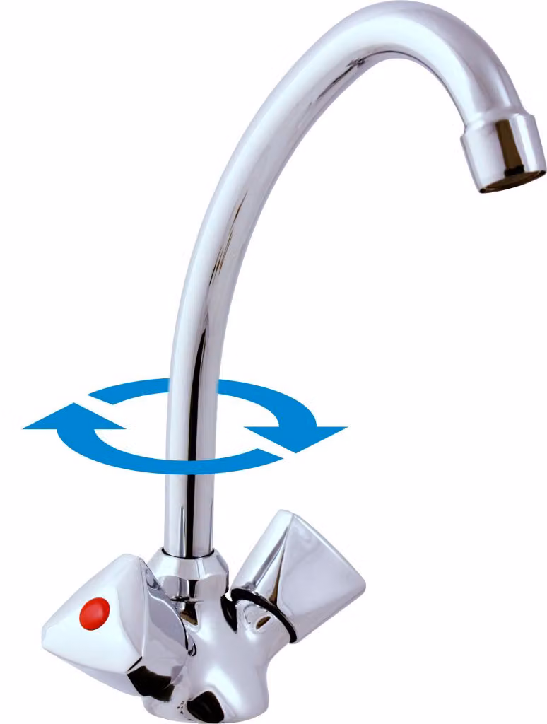 Miscelatore per lavello per stufe a bassa pressione, Colore: cromo, Dimensioni: 1/2'' (EM013.5/1)