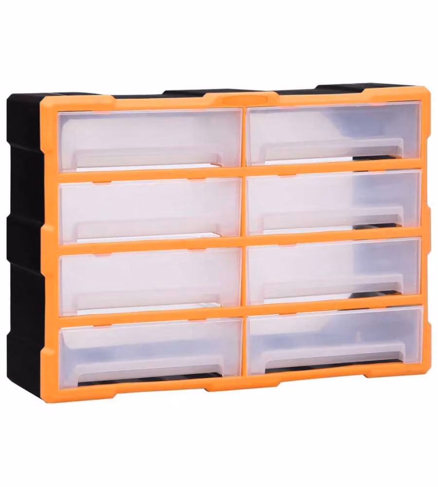 Mobile Contenitore con 8 Cassetti Grandi 52x16x37 cm