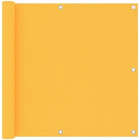 Parete da giardino - 90x600 cm - Tenda da giardino - Protezione solare - Giallo - Resistente al vento e ai raggi UV - Lunga - Senza cuciture