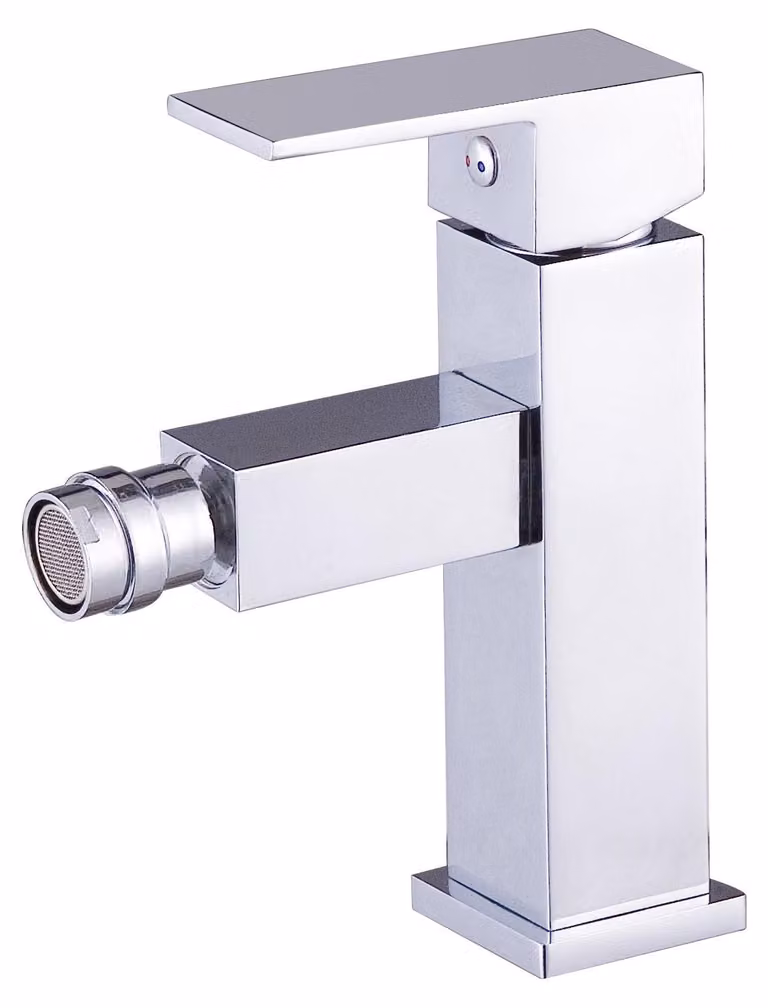 Miscelatore monocomando per bidet, colore argento, design moderno, facile da usare, ideale per il bagno