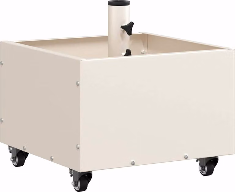 Base per ombrellone Bianco 45 x 45 x 45 cm Acciaio