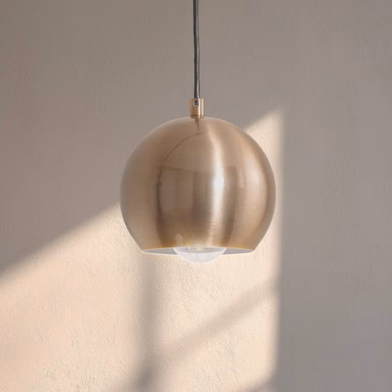 Lampada a sospensione Berceste 9201 Opviq, dimmerabile, Ottone / Oro, Soggiorno / Sala da pranzo, Metallo, Lampada a sospensione