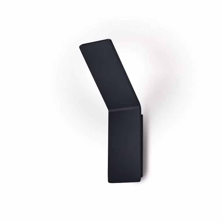 Knapstein Applique da parete a LED Ava, dimmerabile, Nero, Soggiorno / Sala da pranzo, Alluminio, Moderno, Applique a LED