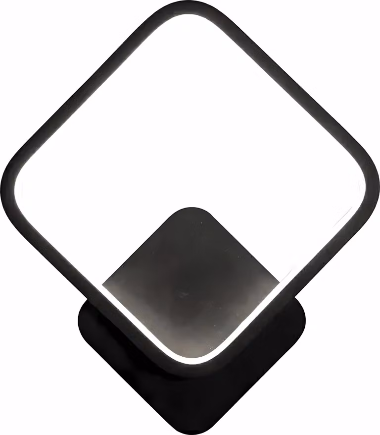 KAXL Lampada da parete LED 14W, nero, 20x23cm ZD113A