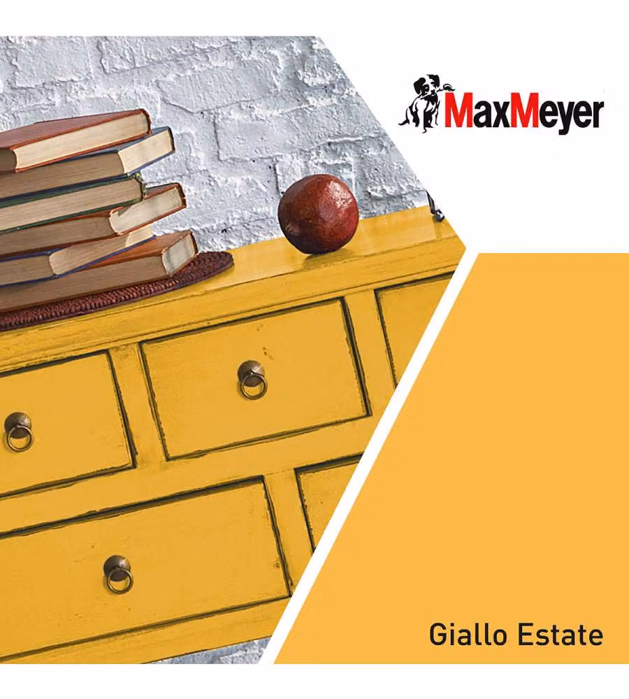 MaxMeyer Smalto Poliuretanico Satinato Giallo Estate 0,75 L per Interni/Esterni
