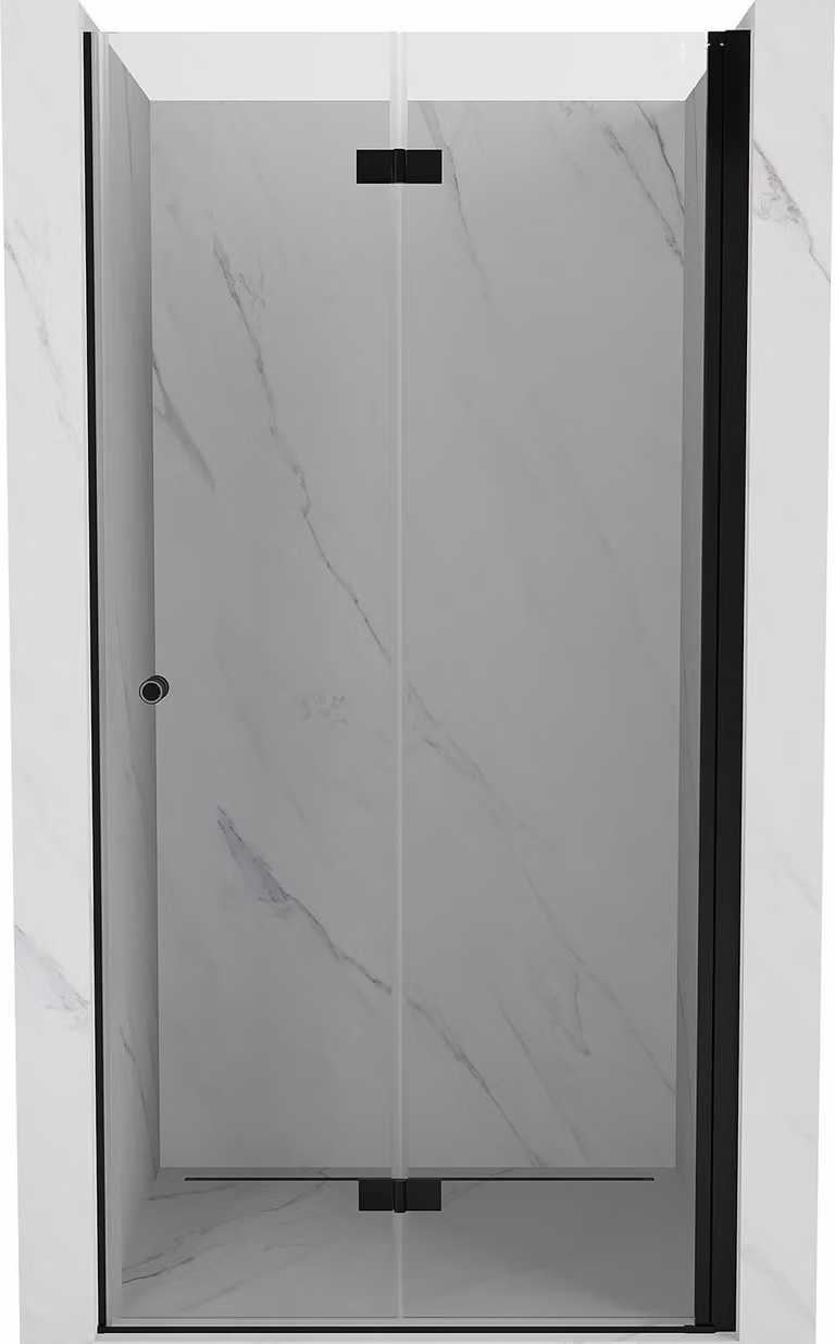 Mexen Mist-F porta doccia pieghevole destra 60 cm, trasparente, nero - 8A6-060-000-70-00-P