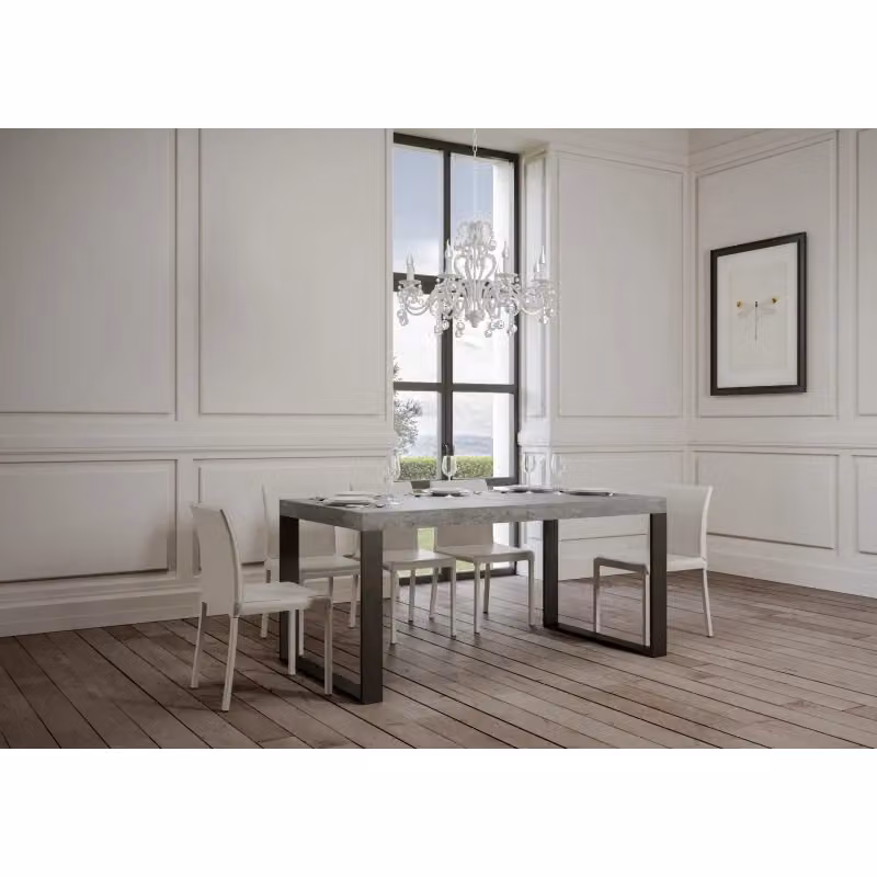 Tavolo allungabile moderno Itamoby rettangolare in finitura opaca L: 90 cm, P: 130-390 cm – 2