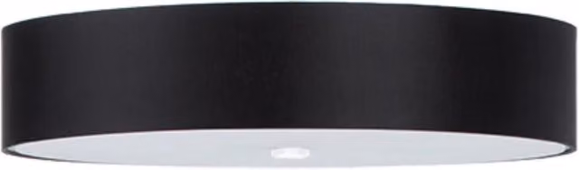 Plafoniera tonda moderna nera Ø60 Gradus 5xE27 Pure Lume