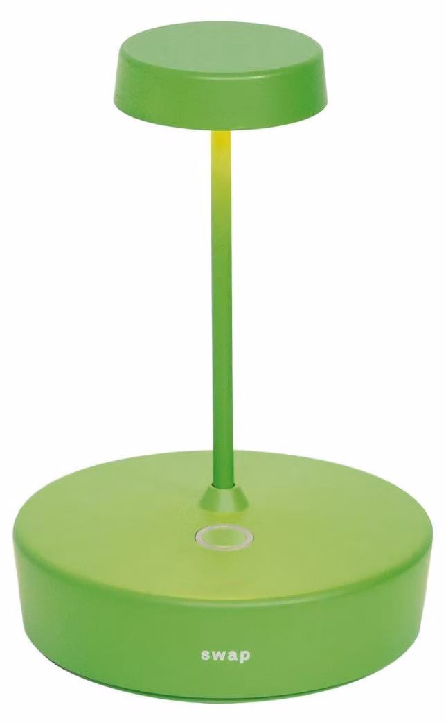 Lampada a led da tavolo Swap mini pro Verde mela ricaricabile e dimmerabile