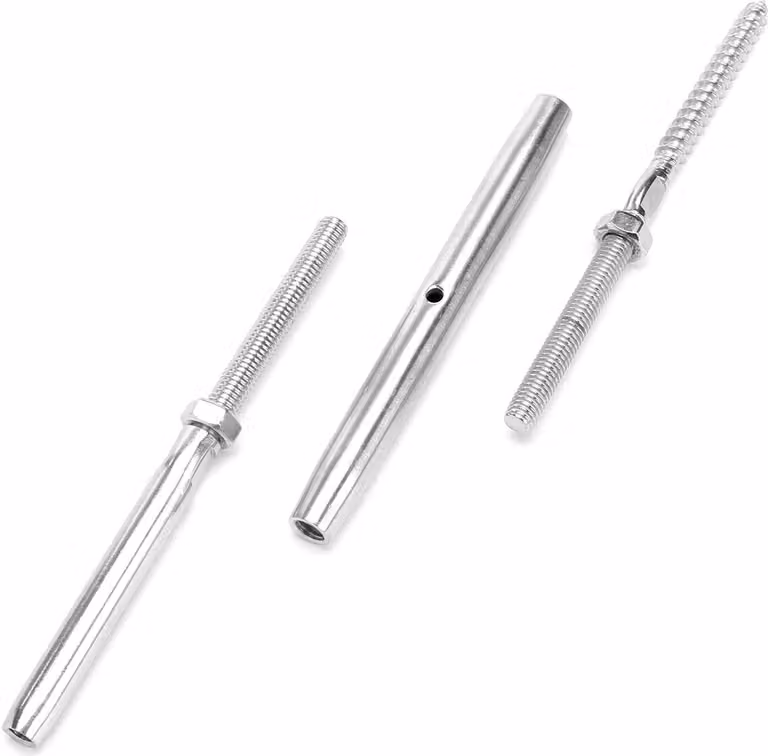 10Set Kit fissaggio cavi balaustra Acciaio inox Lag Screw Swage Terminal
