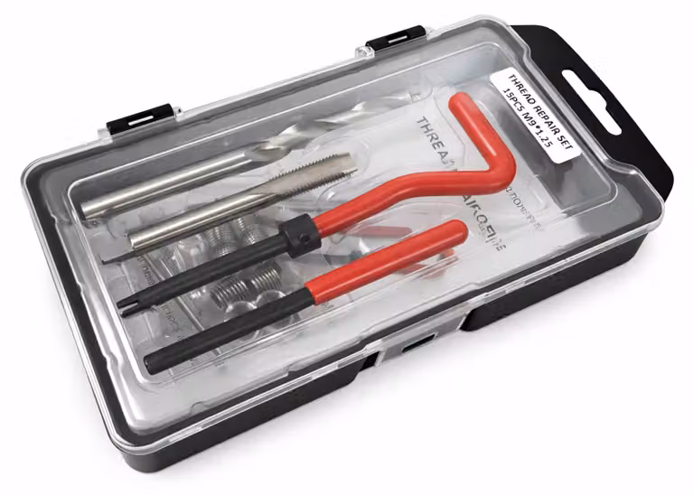 Kit riparazione filettatura M9 x 1.25 strumenti di riparazione filo, set inserto compatibile ,utensili manuali per per filetti auto Gebo Tools
