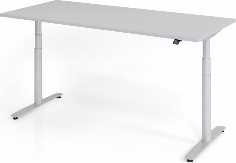 Scrivania Hammerbacher con base a T elettrica - 180 x 80 x 63-167 cm regolabile in altezza.